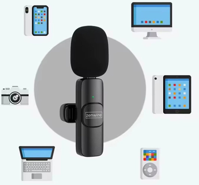 Mikrofon pa tel Zenwire TrueTone K1, lavalier, USB C, i zi