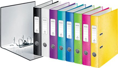 Dosje unazore Leitz Lever Arch File 180° WOW, A4, 50mm, rozë