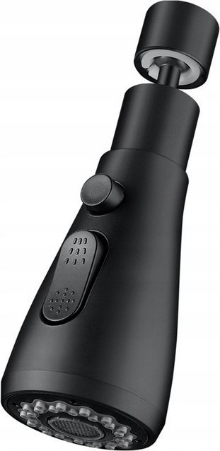 Perlator rubineti universal, 3 funksione, rrotullim 360°, i zi matte