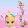 Kukull interaktive Cry Babies Dressy Fantasy Dreamy, qan me lot nga të vërtetë, me biberon, shumëngjyrëshe