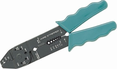 Клешти за кримпување NWS 1492-62-215, 8.5\", TitanFinish, зелена пластична рачка