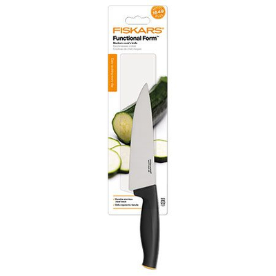 Thikë Fiskars 1014195, për kuzhinë, 16 cm, zezë/argjendtë