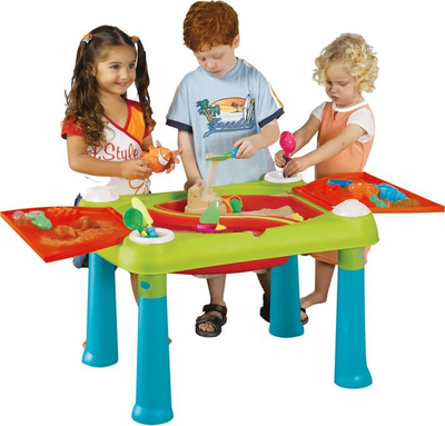 Tavolinë fëmijësh Keter Creative Fun Table, plastike, për lojë kreative, turke dhe e kuqe