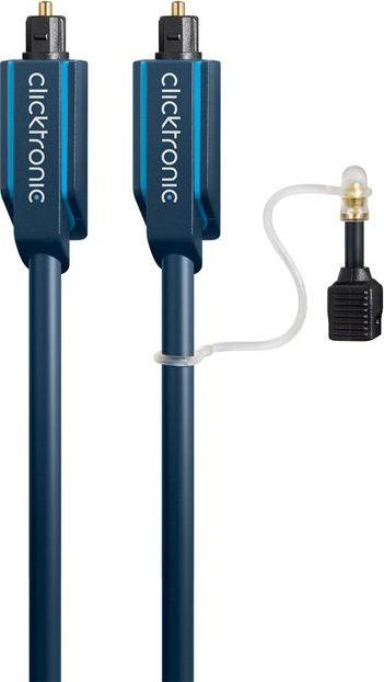 Kabllo audio optike ClickTronic Casual, TOSLINK në TOSLINK, 3 metra, blu