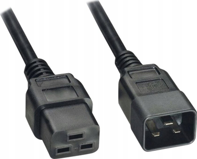 Kabllo rryme Akyga Current, 3m, IEC C14 me IEC C15, e zezë