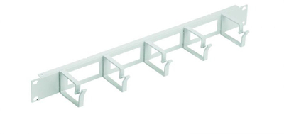 Organizues kabllosh për rack Lanview RAO110WH, 19", 5 grepa alumini, gri