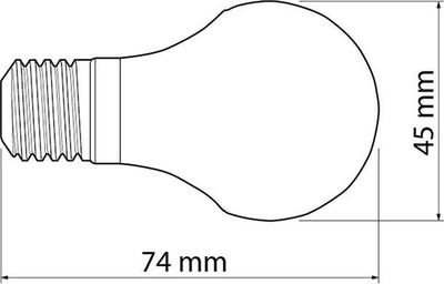 Poç LED GTV, E27, 470 lm, 6 W, 220 - 240 V