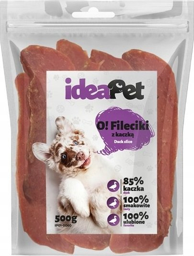 Shpërblim për qen IdeaPet fileto pate, 500g
