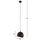 Llambadar tavani Living HM4165, metal sferik 20cm, bazë E27, i zi