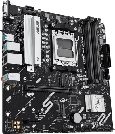 Pllakë amë ASUS Prime A620M A-CSM, DDR5, PCIe 4.0, e zezë