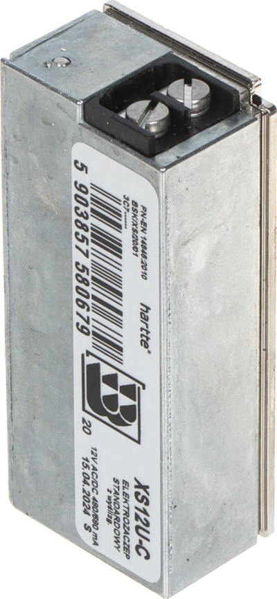 Bravë elektrike për interfon XS12U-C, 12V AC/DC, montim Slip, metal