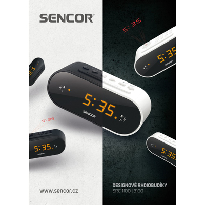 Orë me radio Sencor SRC 1100 B ,E Zezë
