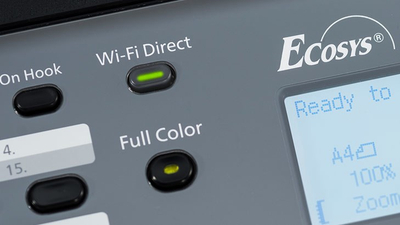 Мултифункционален печатач Kyocera ECOSYS M5526cdw, ласерски во боја, A4, Wi‑Fi, бел