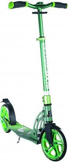 Trotinet SIX DEGREES Aluminum Stunt, platformë XL, lartësi që rregullohet, jeshil