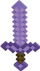 Shpatë lodër Minecraft Enchanted Purple, plastike, për fëmijë, vjollcë