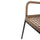 Kolltuk Spano prej alumini 55,5x58x81Hcm (HM6046), bezhë