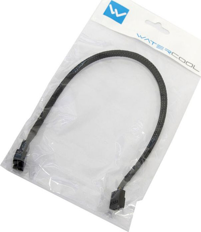 Kabllo zgjatues Watercool 4-pin PWM, 30 cm, i zi