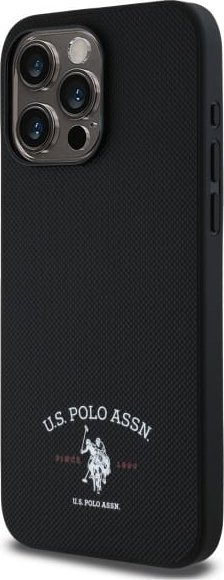 Mbulesë telefoni US Polo, për iPhone 15 Pro Max, plastikë, e zezë
