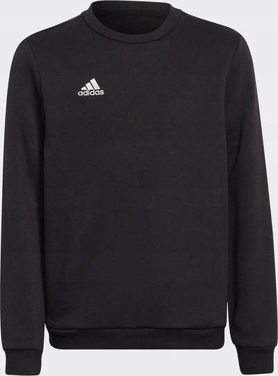 Bluzë sportive Adidas Entrada 22 Sweat Jr H57474, pambuk poliestër, me fleece, e zezë