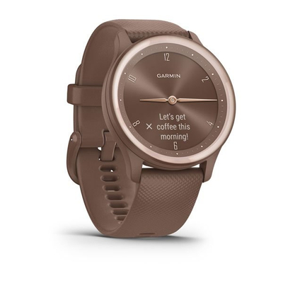 Ora inteligjente Garmin Vívomove Sport 010-02566-02, 40mm, rezistente në ujë 5ATM, ngjyrë cocoa