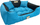Shtrat për qen KingDog AIO Europe, 145 x 115 cm, i papërshkueshëm nga uji, blu me të zezë