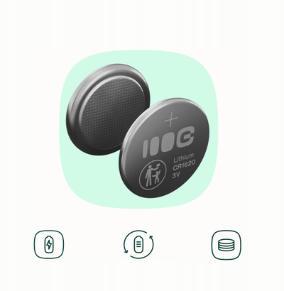Bateri litium Green Cell CR1620, 5 copë në paketim, 70mAh