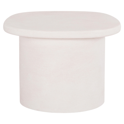 Tavolinë për kafe oval Santorini 54x54,5x40Hcm (HM18054), bardhë