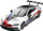 Makina me telekomandë Rastar BMW M8 GTE, set për ndërtim 1/18, 74 copa, e bardhë