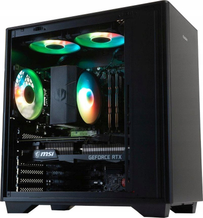 Kompjuter desktop ADAX Draco EWF Esport WXHC13400F, i5-13400F, 32GB RAM, 1TB SSD, RTX 4070 12GB, i zi