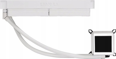 Ftohës uji CPU Lian Li Galahad II LCD Performance AIO, 280mm, me ekran LCD, i bardhë