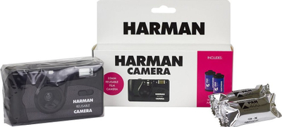Kamera analoge Harman Reusable Camera, film 35mm, KIT, e zezë