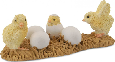 Figurë dekorative Breyer CollectA Hatching Chicks, vinil, miniaturë, shumëngjyrëshe