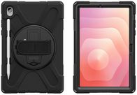 Mbulesë tableti 4smarts Rugged Grip, për Samsung Galaxy Tab S11, me këmbë mbështetëse 360°, e zezë