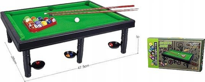 Маса билјард играчка Adar Billard 578517, 47.5×28 cm, за деца 3+, зелена