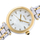 Orë për femra Seiko Quartz SRZ532P1, e argjendtë/artë