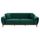 Divan-Shtrat 3 ulëse BENNINGTON, 240×95×80 cm HM3249.13, gjelbër