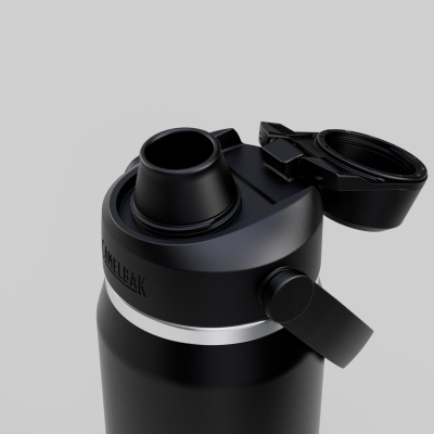 Shishe uji CamelBak Thrive Chug Insulated, çelik inox, 740ml, e zezë