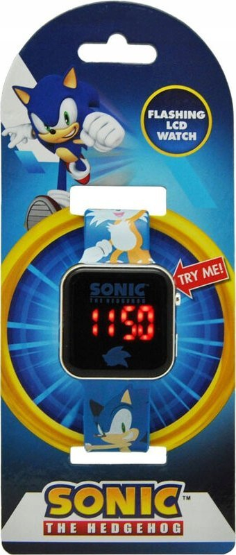 Orë dore digjitale për kalamaj Euroswan Sonic Kids, LED, me Sonic, blu