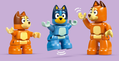Set ndërtimi LEGO Duplo Bluey Family House 10459, 83 pjesë, lojë memorieje, shumëngjyrësh