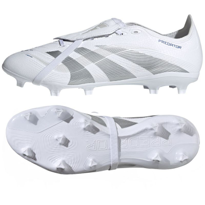 Këpucë futbolli Adidas Predator League FG MG ID1321, Controlplate, të bardha royal