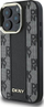 Mbulesë telefoni DKNY PU Leather Checkered MagSafe për iPhone 16 Pro, model me katrorë, e zezë