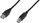 Kabllo Digitus, USB-A në USB-B, M-M, 1.8m, e zezë