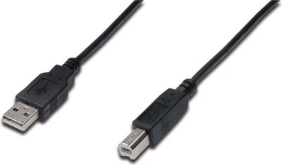 Kabllo Digitus, USB-A në USB-B, M-M, 1.8m, e zezë