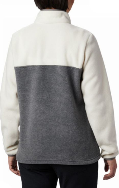 Bluzë fleece për goca Columbia Benton Springs Button Up, poliester, me kopsa, gri