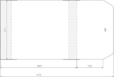 Mbulesa plastike rregullueshme Stack 297x520mm, set 50 copë, transparente