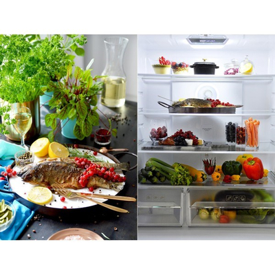Frigorifer me ngrirës Sam Cook PSC-WG-1010B, Side by Side, No Frost, 401L, i zi