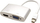 Kabllo adaptor Roline 12.03.3161, Mini DisplayPort në HDMI VGA, 0.1m, ngjyrë argjendi