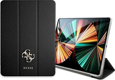 Mbulesë tablet Guess Saffiano GUIC12PUSASBK, për iPad Pro 12.9 2021, tip libër, e zezë