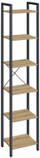 Raft Leobert LLS101B88, 6 rafte, 186cm, artizan dru dhe metal i zi