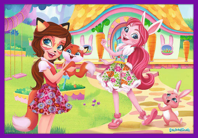Puzzle për fëmijë Trefl Charming Enchantimals, set 10in1, shumëngjyrësh
